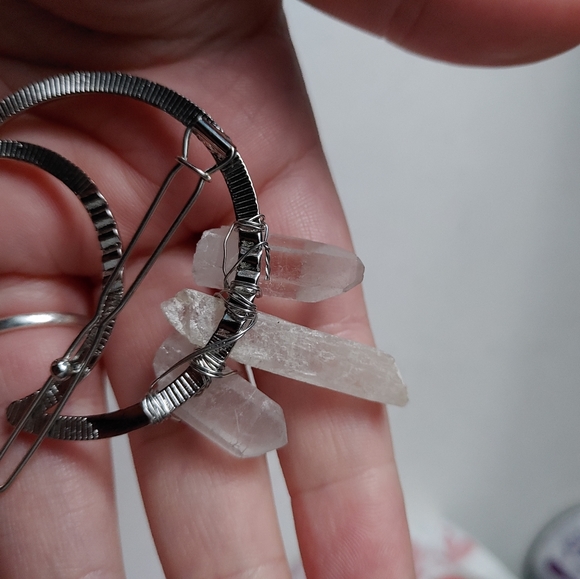Moon Quartz Hair Clip - Picture 3 of 3